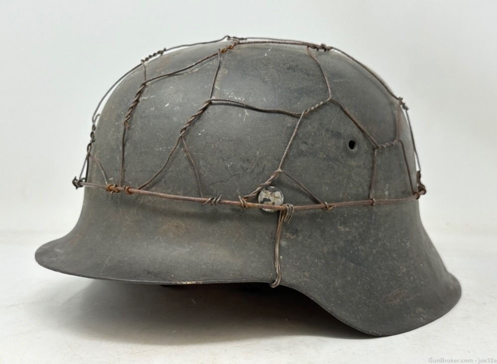 WW2 German M42 ND Chicken Wire Helmet WWII CKL66 uniform-img-3