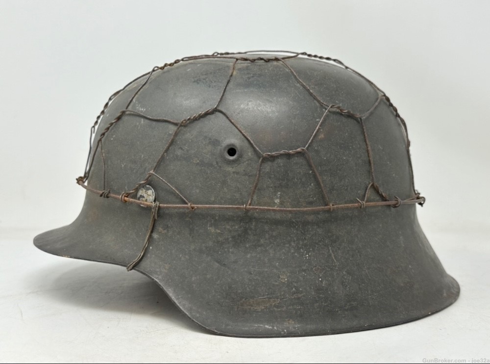 WW2 German M42 ND Chicken Wire Helmet WWII CKL66 uniform-img-4