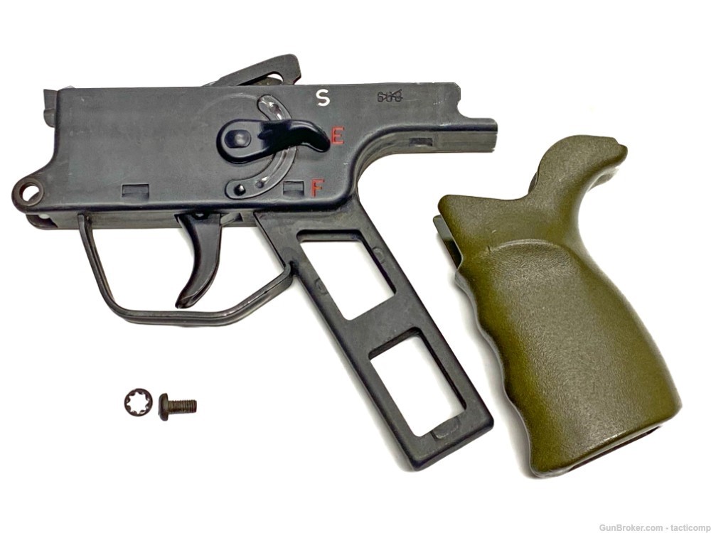 H&K MP5 FA TRIGGER PACK on STEEL SEF HOUSING & OD GREEN GRIP -img-3