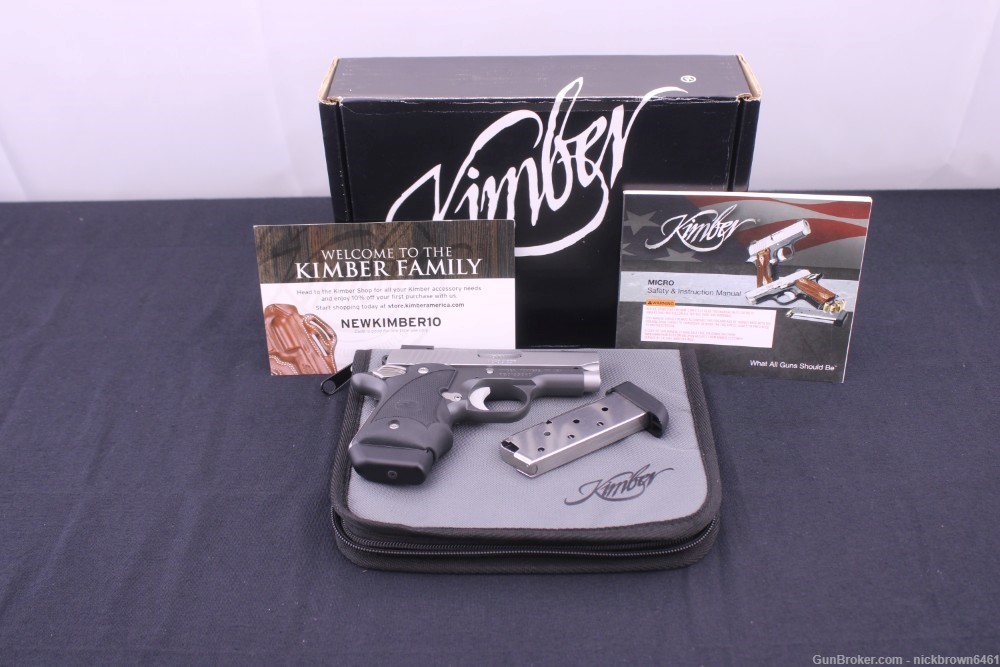 KIMBER MICRO 9 CDP 9MM 3.15” BARREL 7 RD MAG W/ FACTORY BOX AND SOFT CASE-img-3