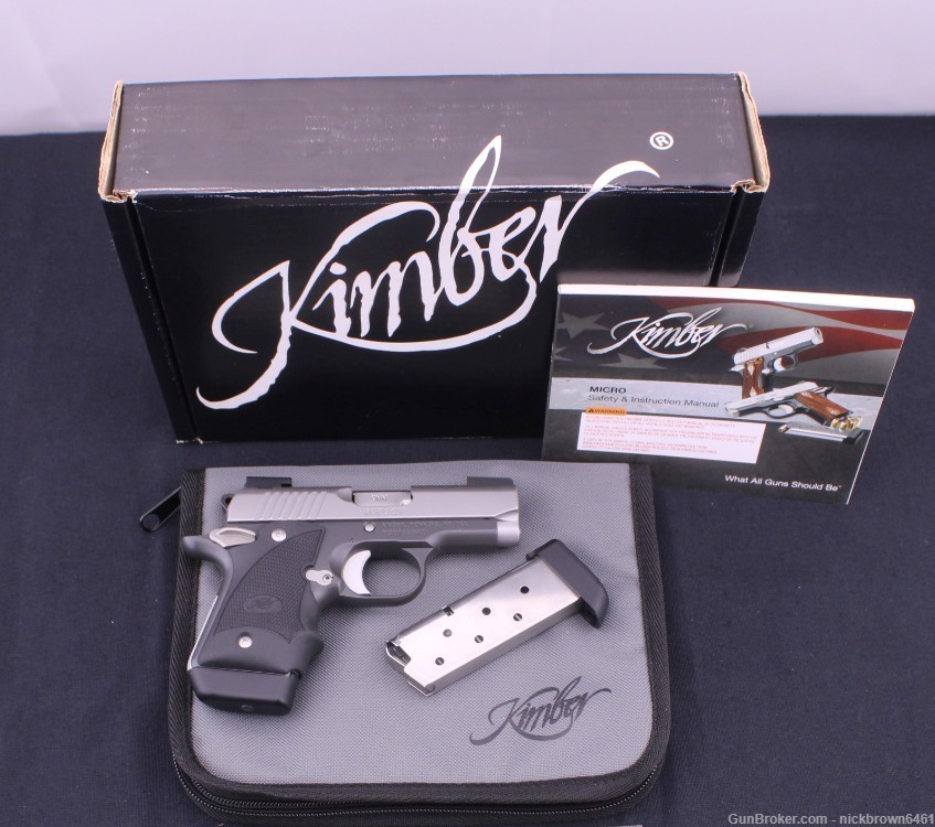 KIMBER MICRO 9 CDP 9MM 3.15” BARREL 7 RD MAG W/ FACTORY BOX AND SOFT CASE-img-2