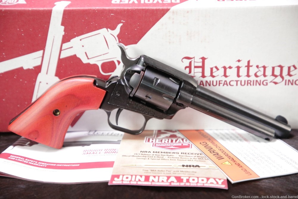 Heritage Rough Rider Model RR22B4 SAA .22 LR 4.75” Revolver & Factory Box-img-2