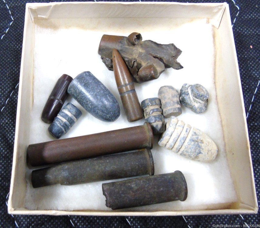 Dug bullet & shell casing from Civil war, Indian war, WWI & II.-img-3