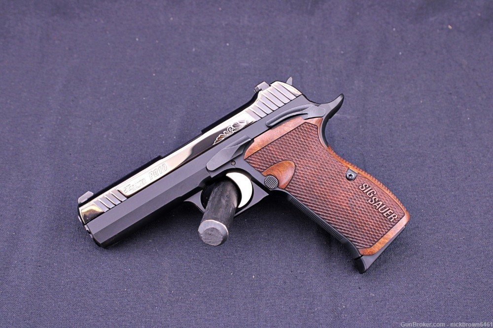 SIG SAUER 210CA-9-CW P 210 CARRY CUSTOM SHOP 9MM 4.1" BBL ENGRAVED ROSEWOOD-img-3