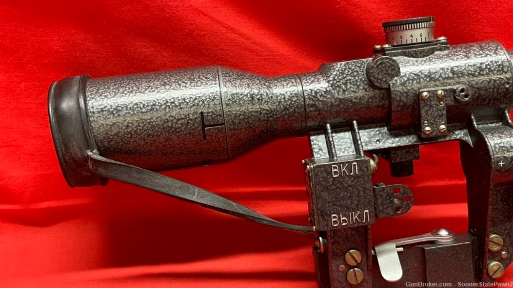 SVD Dragunov 4x24 POSP Sniper Rifle Scope Red Illuminated Reticle Belarus-img-5