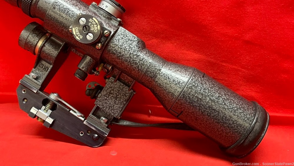 SVD Dragunov 4x24 POSP Sniper Rifle Scope Red Illuminated Reticle Belarus-img-6