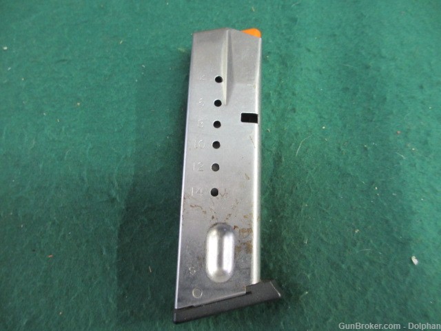 Smith & Wesson Factory 5906 9mm 15 Rd Stainless Pistol Magazine-img-2