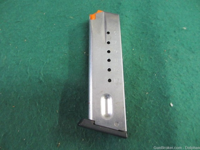 Smith & Wesson Factory 5906 9mm 15 Rd Stainless Pistol Magazine-img-0