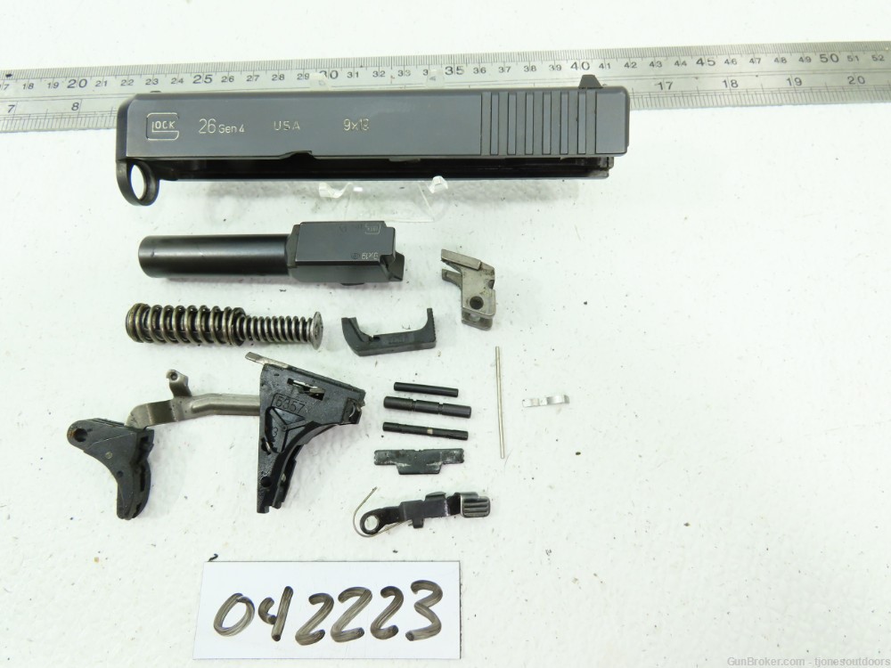 Glock 26 Gen4 9mm Slide Barrel & Repair Parts-img-0