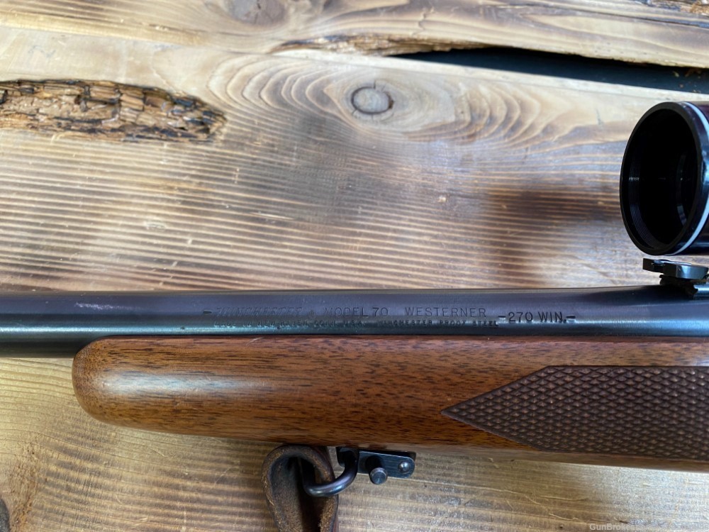 Winchester Model 70 Westerner .270 win. With Challenger by Weaver 3x9 Scope-img-10