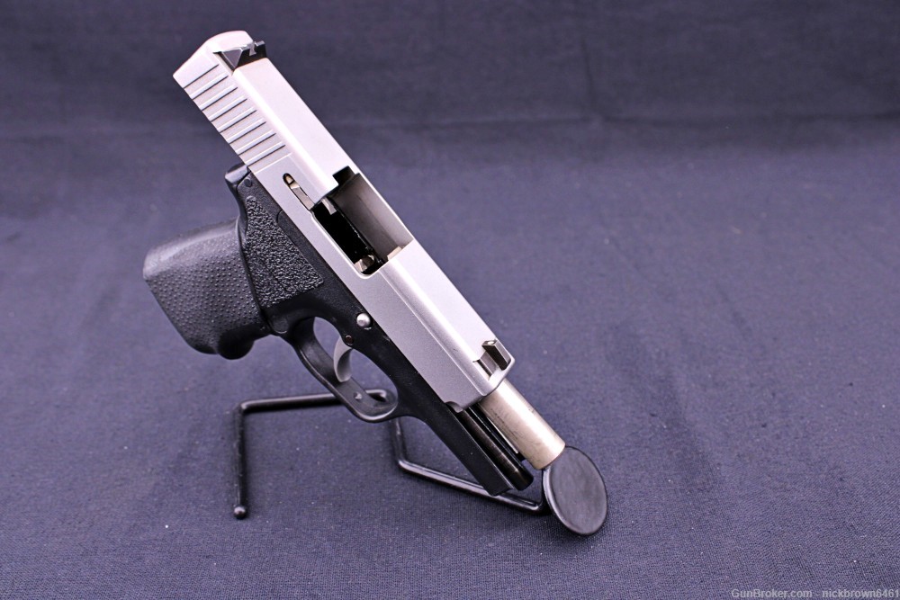 KAHR ARMS P40 40 S&W 3.6" TWO TONE STAINLESS STEEL 2 MAGS FACTORY CASE USA -img-23