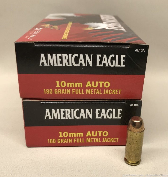 Federal American Eagle 10mm FMJ 180 gr AE10A NEW ammo 100RDS 100 ROUNDS-img-1