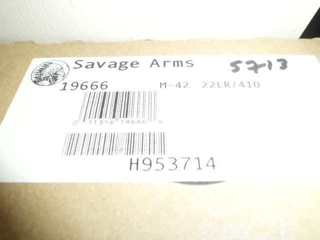 SAVAGE MODEL 42  22 L RIFLE 3 INCH 410 NEW/BOX AND PAPERS-img-10