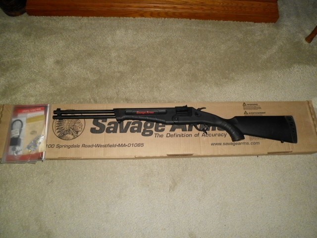 SAVAGE MODEL 42  22 L RIFLE 3 INCH 410 NEW/BOX AND PAPERS-img-0