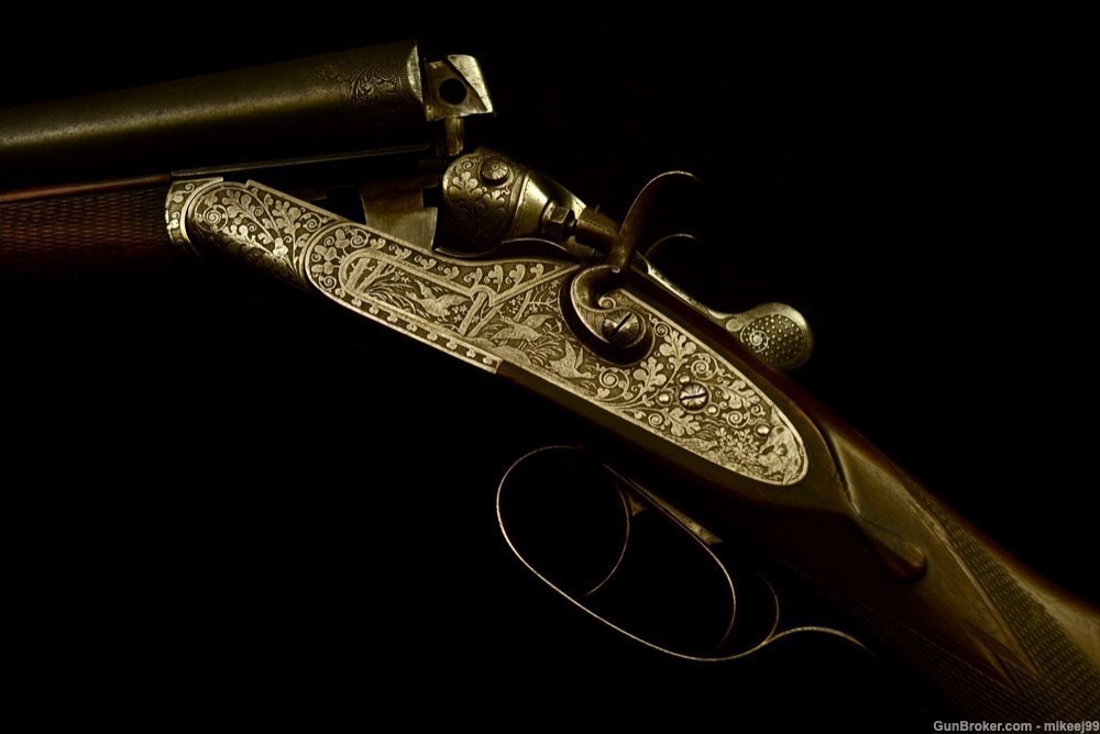 Anton Sodia Ferlach Quality 16 gauge hammer gun very ornate-img-7