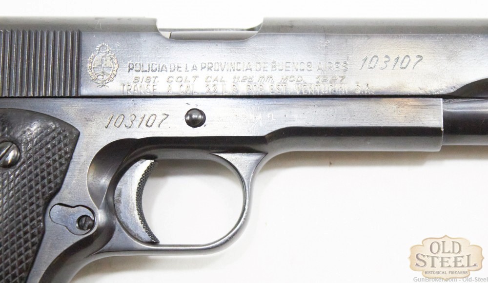 Argentine D.G.F.M Sistema 1927 1911 22LR Conversion Buenos Aires Police-img-8