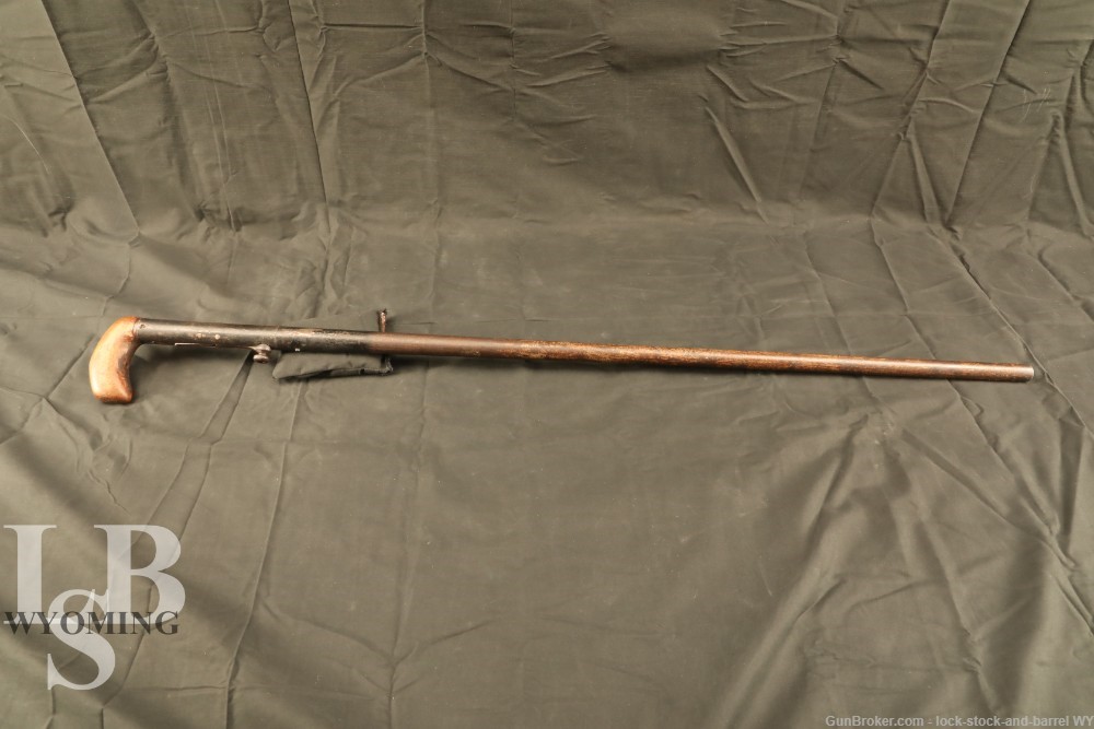 1827-1835 JP Hubbard John Day Percussion Cane Gun .40 cal Ball-img-0
