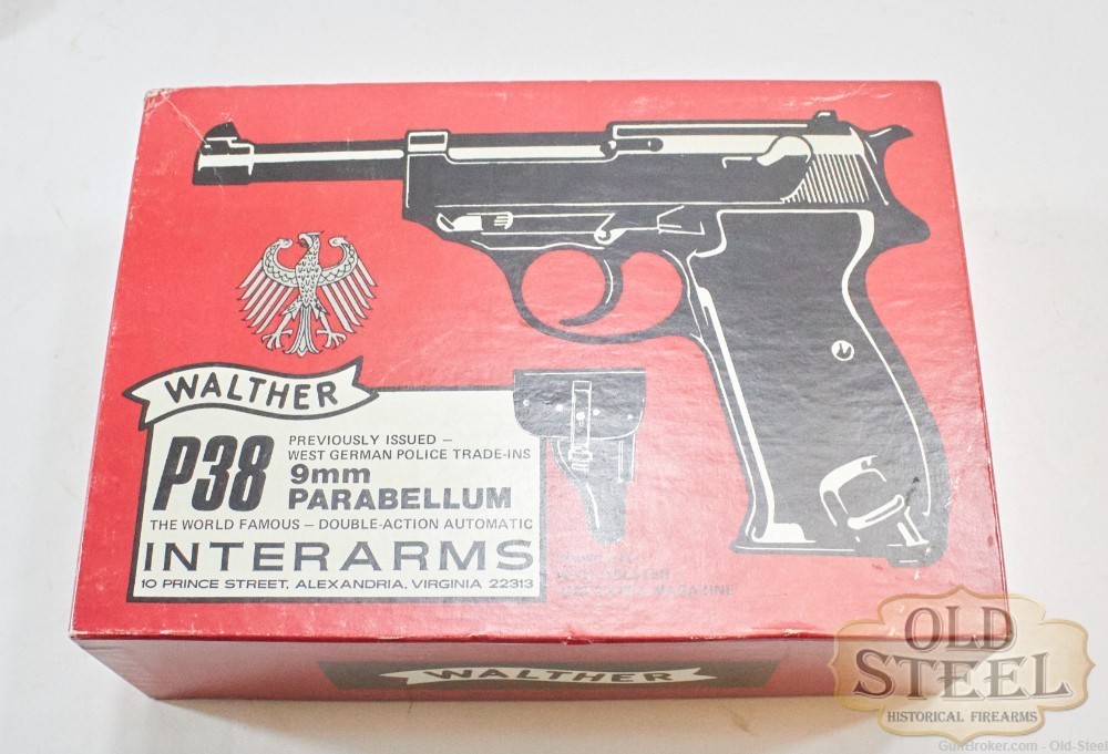 Walther P1 9MM Luger West German Police MFG 1964 C&R W/ Holster and Box-img-4