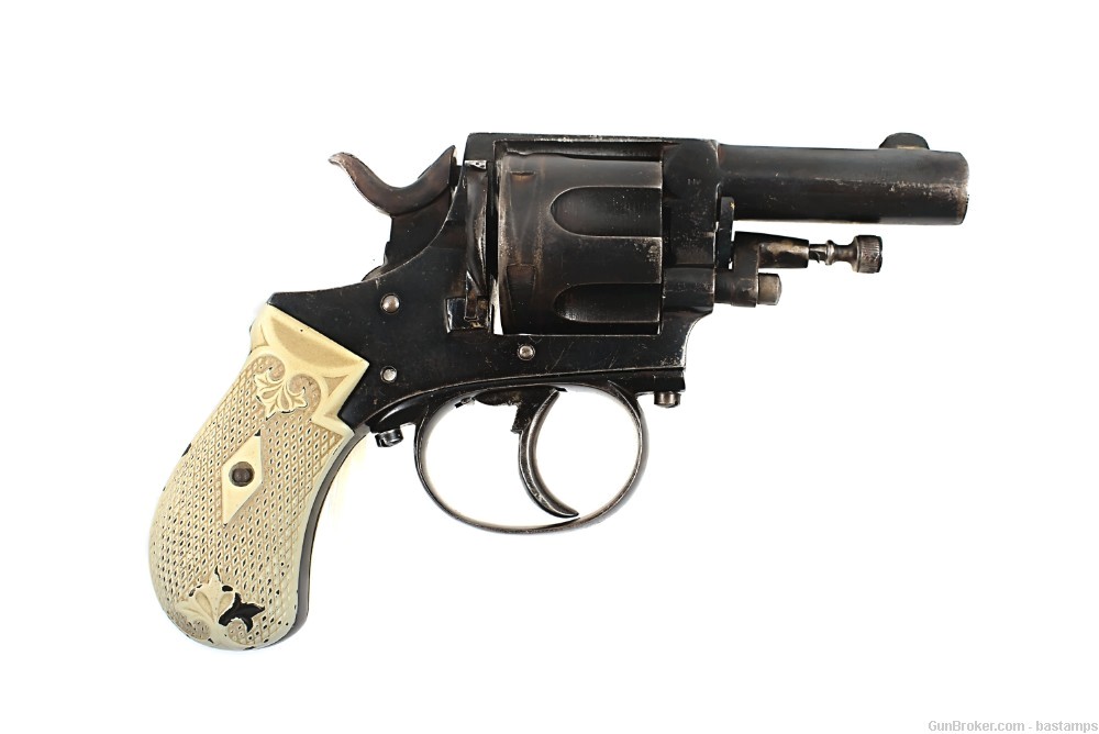 Belgian British Bulldog Type .38 Caliber Revolver (Antique) -img-1