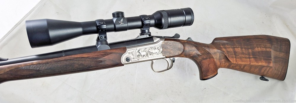Merkel K-1 300 Win Mag Engraved Lightweight Stalking Rifle Swarovski Scope-img-3
