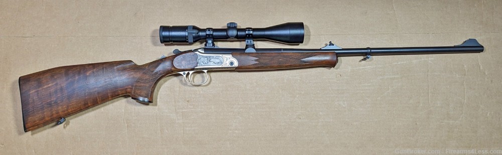 Merkel K-1 300 Win Mag Engraved Lightweight Stalking Rifle Swarovski Scope-img-1