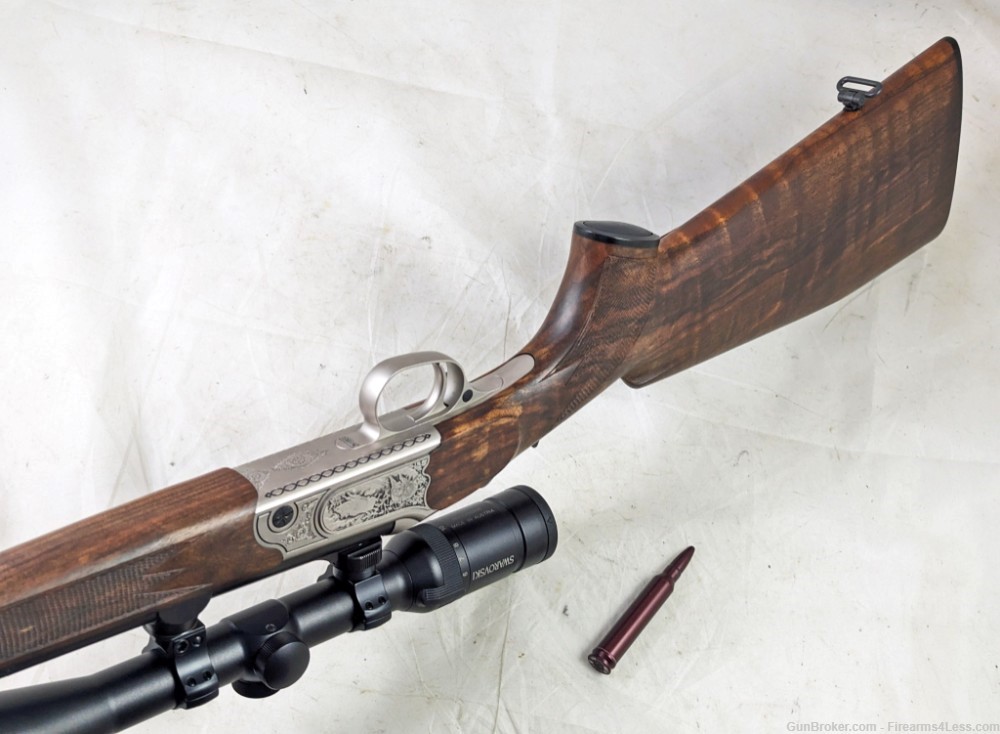 Merkel K-1 300 Win Mag Engraved Lightweight Stalking Rifle Swarovski Scope-img-16