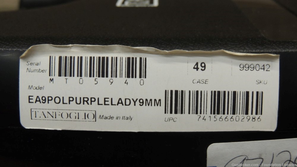 EAA Corp Tanfoglio Witness Compact Purple Lady 9mm 3.6-inch 13Rd -img-6