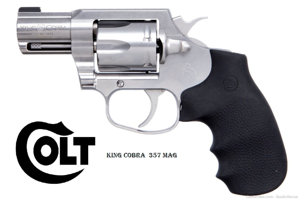 Colt King Cobra-SB2BB S 357 Mag / 38 Spl SS 2" SA/DA Spurred Hammer NOS-img-0