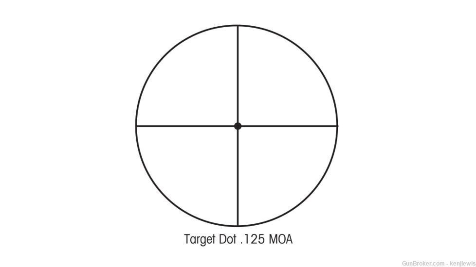 Sightron SII Target Scope 1/8 Target Dot Reticle #30156-img-2