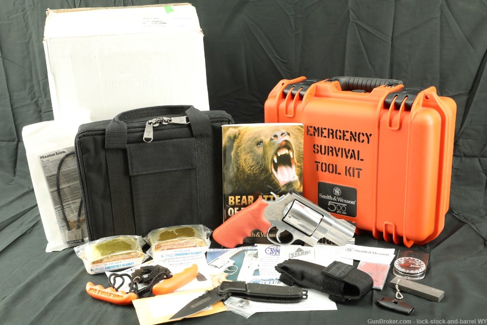 Smith & Wesson Model 500ES Bear Survival Kit 2 3/4" 5-Shot DA/SA Revolver-img-2