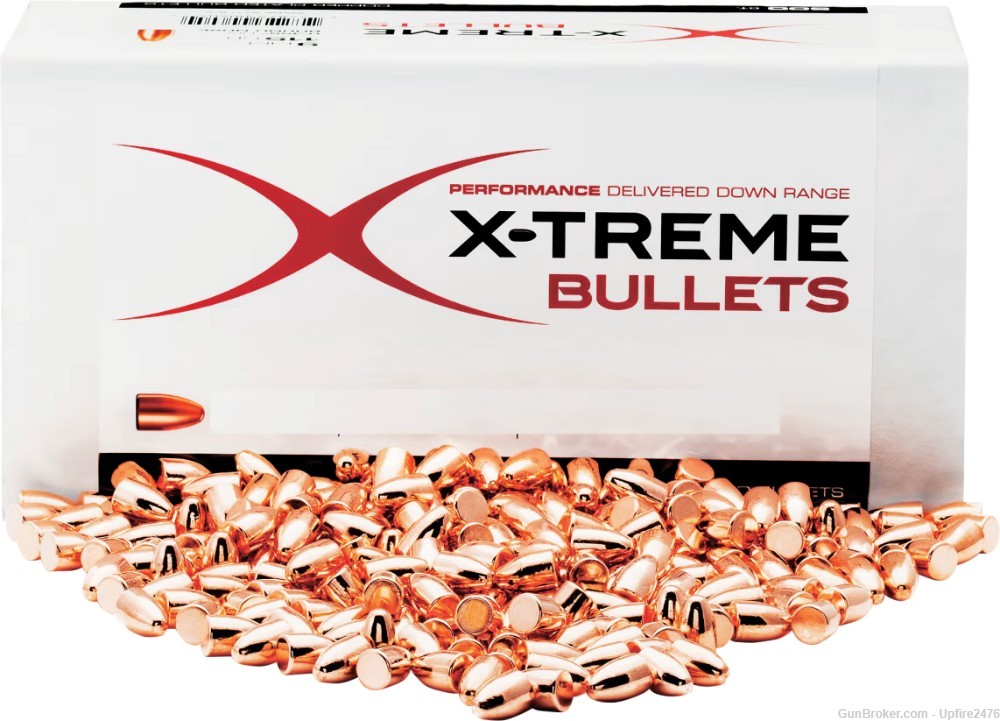 Xtreme bullets 40 - 165gr RNFP 500ct projectiles-img-0