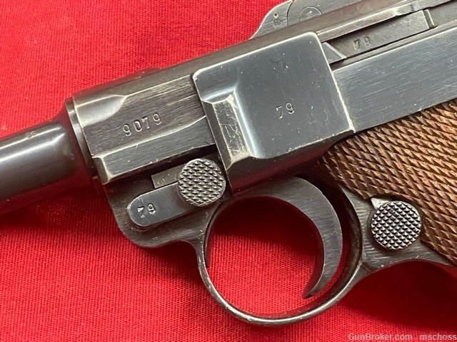 Mauser S/42 Code P08 1939 German Luger WWII 9mm - Matching Except Magazine-img-21
