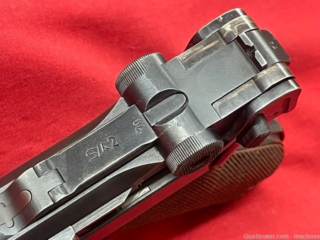 Mauser S/42 Code P08 1939 German Luger WWII 9mm - Matching Except Magazine-img-29