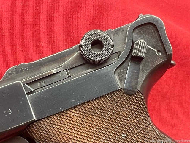 Mauser S/42 Code P08 1939 German Luger WWII 9mm - Matching Except Magazine-img-22