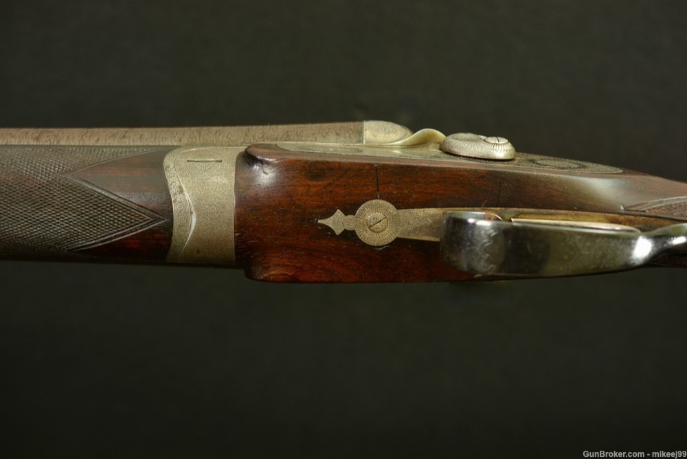 Guyot bar in wood very Best ornate hammergun 12. The French Purdy -img-20