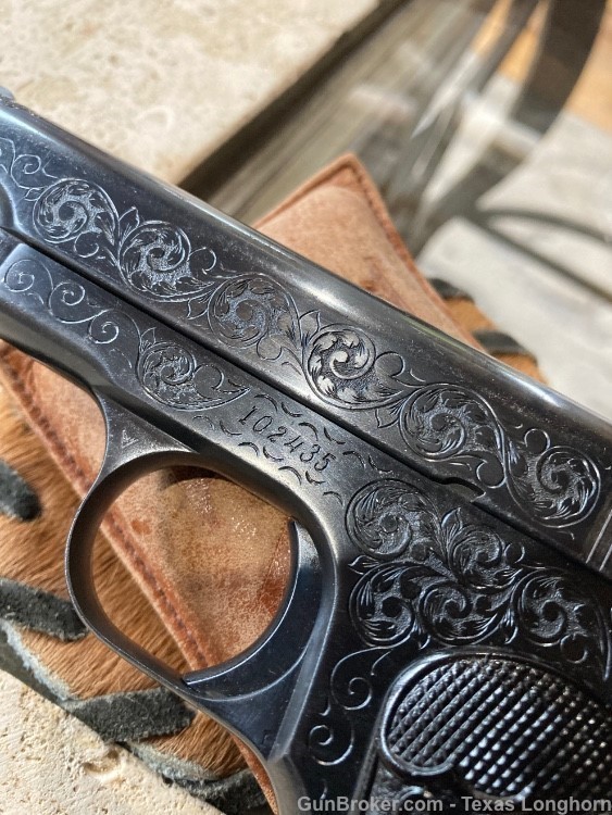Colt M1903 .32 Pistol Ivory Ben Shostle Master Engraved 98%+-img-11