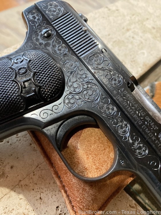 Colt M1903 .32 Pistol Ivory Ben Shostle Master Engraved 98%+-img-13