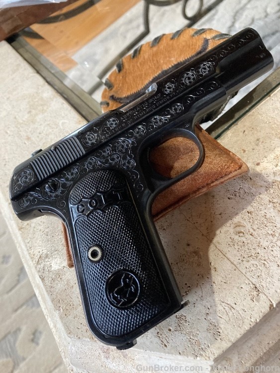 Colt M1903 .32 Pistol Ivory Ben Shostle Master Engraved 98%+-img-16