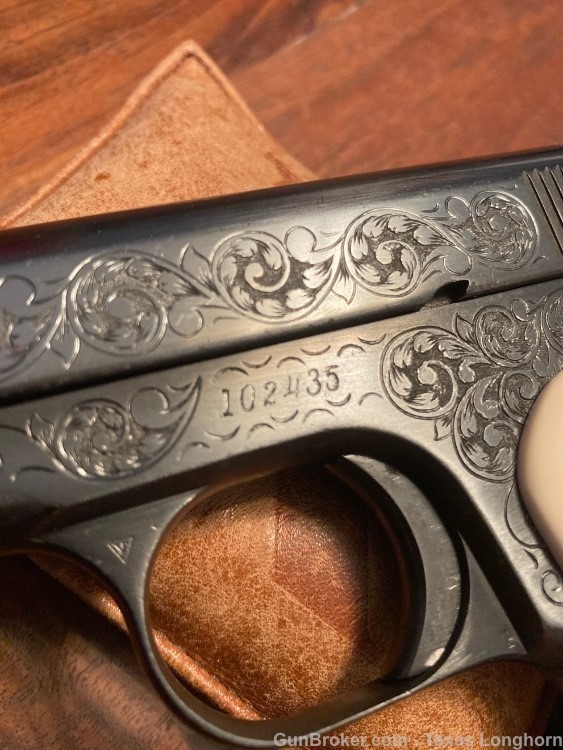 Colt M1903 .32 Pistol Ivory Ben Shostle Master Engraved 98%+-img-9