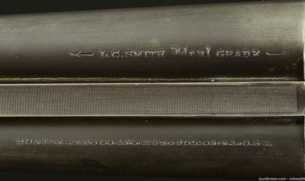 LC Smith Ideal grade 16 with Ejectors, Beavertail and case coloring-img-11