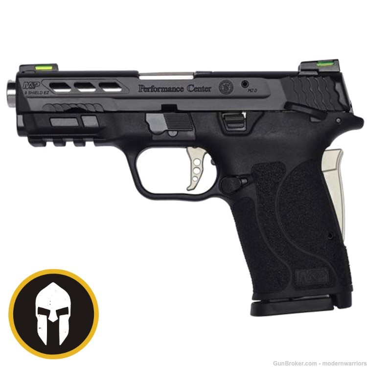 Smith & Wesson M&P9 Shield EZ PC-3.9" Ported Bbl (9mm)-Black/Stainless-img-0
