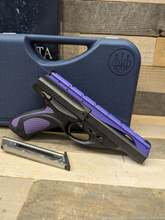 Beretta - U22 Neos 4.5" Purple Semi Auto .22lr Pistol w/ Hardcase Box -img-1
