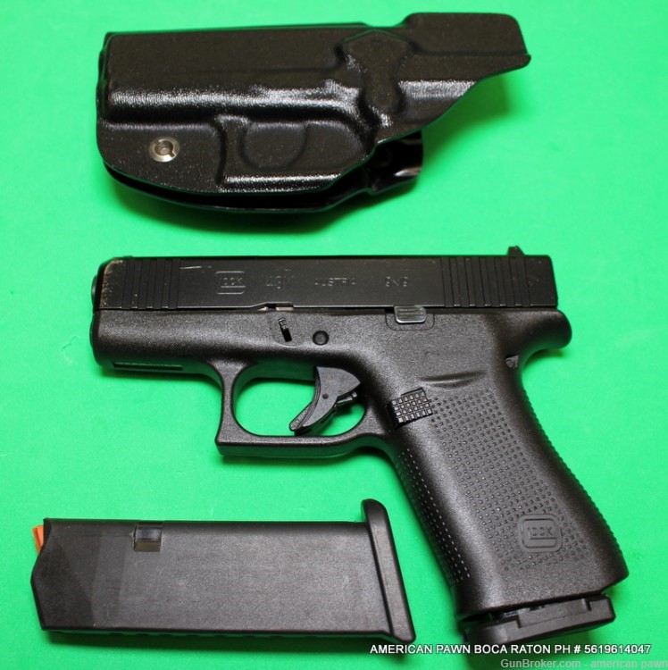 GLOCK 43X W/ FREEDOM HOLSTER 1-10 RNDS & 1-15 ROUNDS MAGAZINES NO BOX-img-0