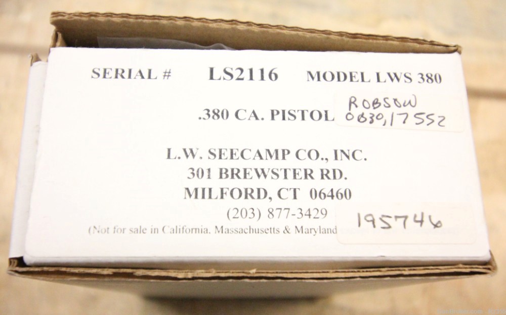 LWS Seecamp LWS-380 380 ACP 6rd 2.1" Two Mags w Box-img-8