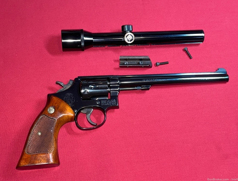 Smith & Wesson Model 48-4 Revolver 22 MRF 8 3/8 inch BBL w/ Scope Excellent-img-17