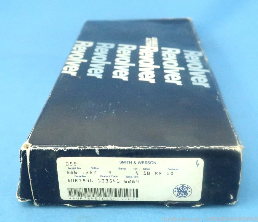 Smith & Wesson Model 586-1 Nickel 4 Inch Boxed Product 103541 Made 1986-img-52