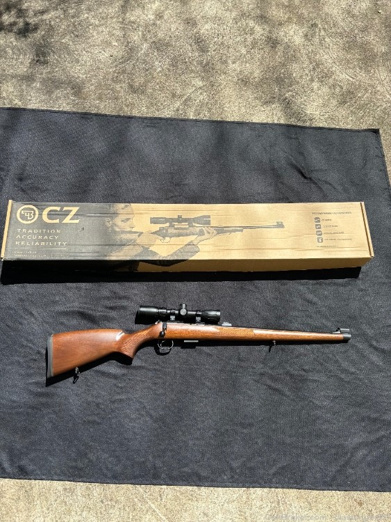 CZ 455 22WMR new in box with new scope-img-0