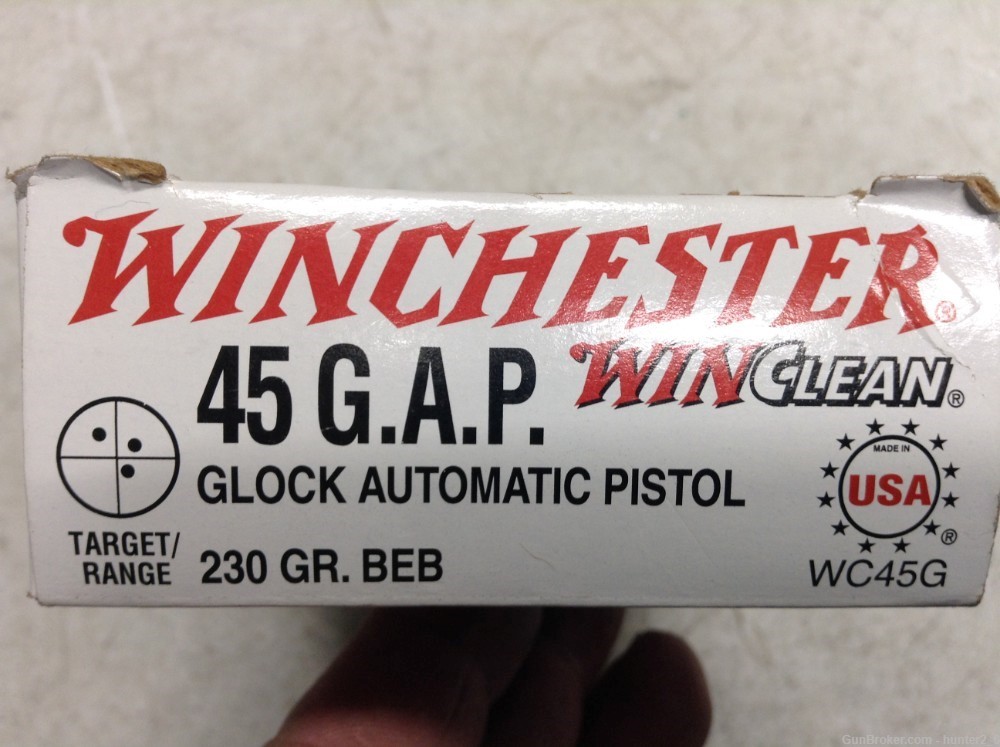 Winchester 45 GAP 230 grain BEB NOS-img-1