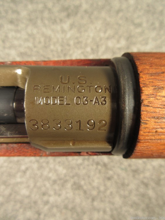 US WWII 1943 Remington 1903A3 .30-06 R 7-43 Barrel TE2 MW0+ HS GO EXC C&R-img-54