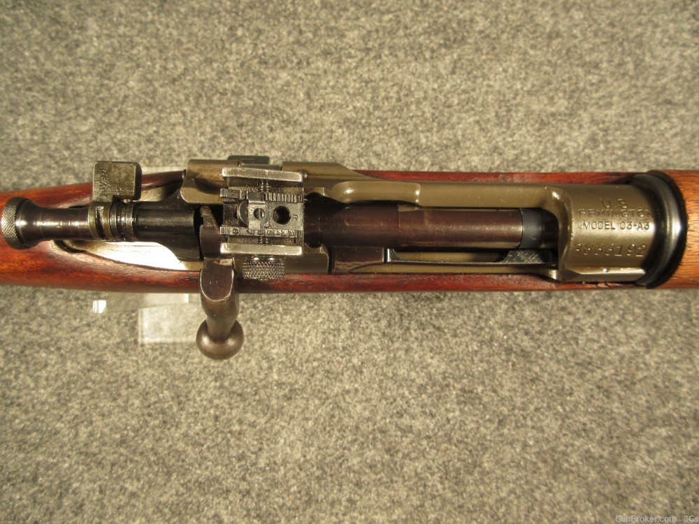 US WWII 1943 Remington 1903A3 .30-06 R 7-43 Barrel TE2 MW0+ HS GO EXC C&R-img-42